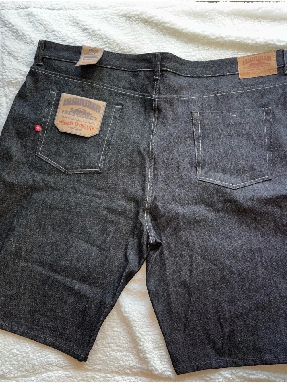 Lowrider Denim Shorts The Boulevard Classic Black Jorts Size 50 Deadstock NWT